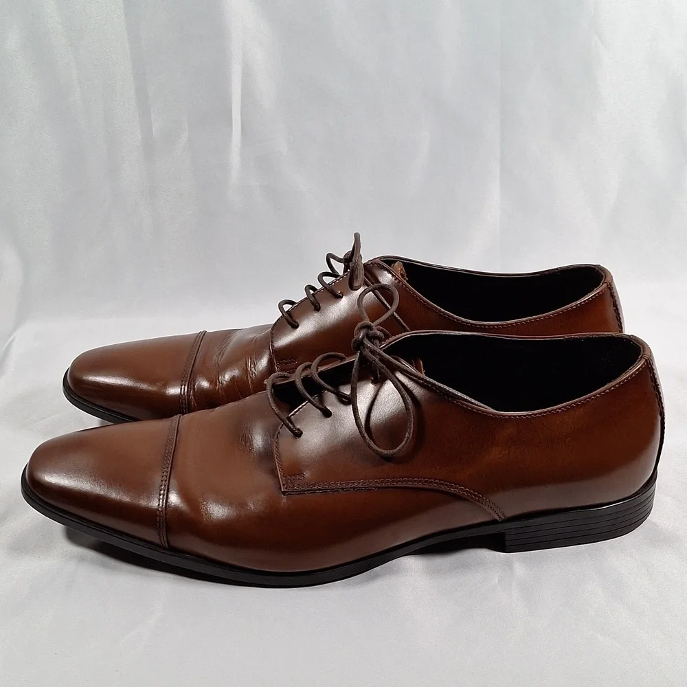 💚 Mens RAIL brown leather Oxford shoe in size  43